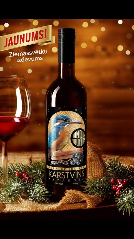 Karstvīns Upeņu BEZALKOHOLISKS 0.75L