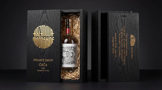 KAZANOVA Čača 40% — Slēgtā sērija Nr.1